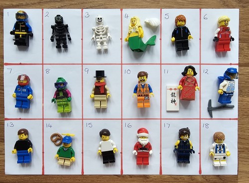 18 x Genuine lego mini figures. ASSORTMENT from Various Themes. FREE POSTAGE.(5) - Picture 1 of 19