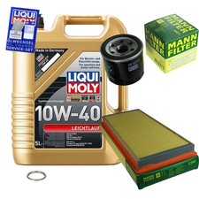 MANN-FILTER Inspektionspaket 5 L LIQUI MOLY 10W-40 für Subaru Forester 2.0 X