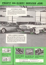 Vintage Weaver Shop Equipment Magazine Ad Wheel Alignment Jacks 1960s