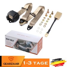 Auto Sicherheitsgurt 3 Punkt Gurtpeitsche Beige + E Prüfung Für Audi A3 3730mm