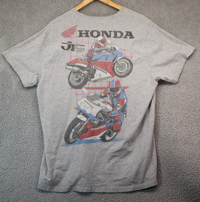 Old Navy Honda HRC JT Racing USA Logos Mens Athletic Gray Tee Size 2XL