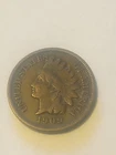 1909 Indian Head Cent Penny Coin Brown No Mint Mark United States Coin 1c USA