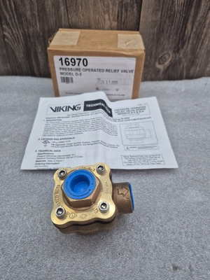 #ad Viking D 3 Pressure Operated Relief Valve 16970 250PSI 1 2quot; Port $425.00