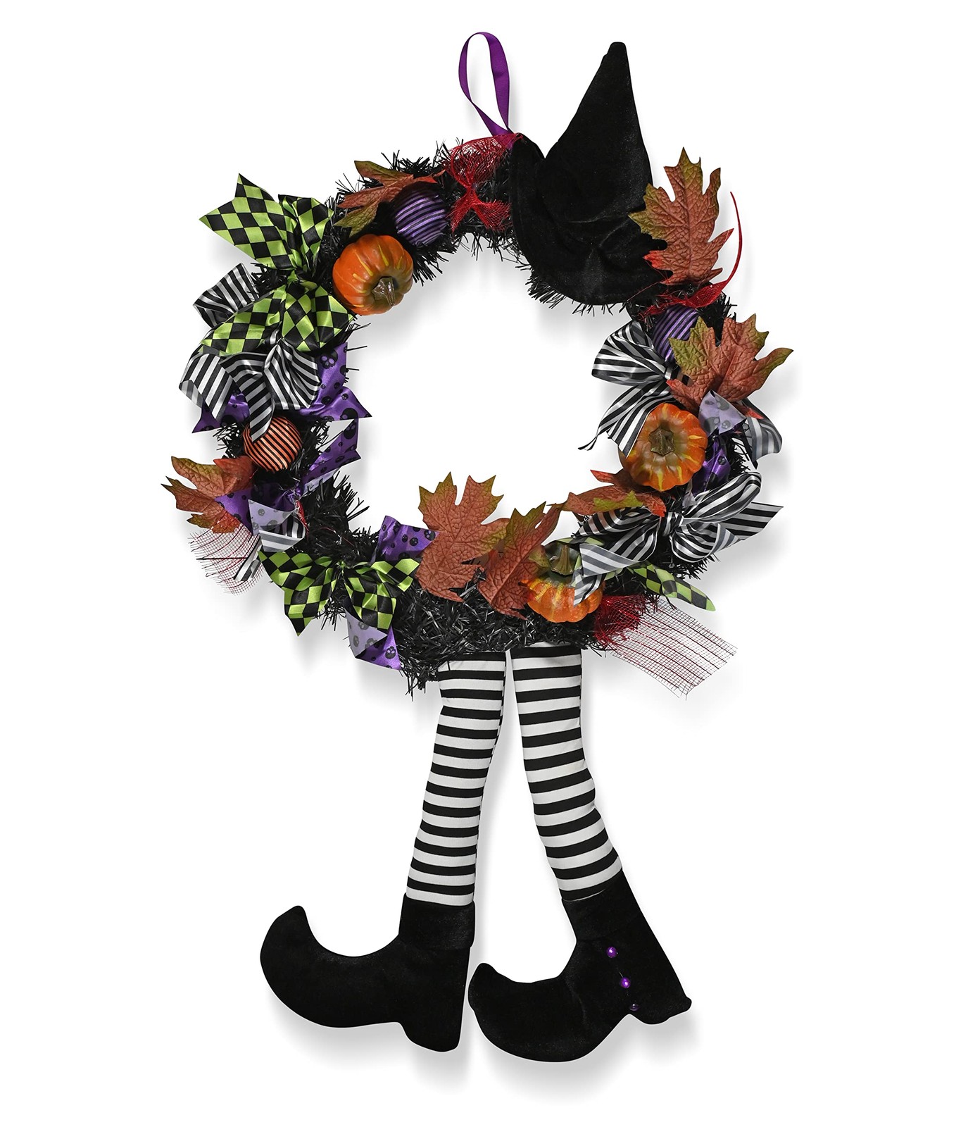 Happy Halloween Witch Wreath - Large 42