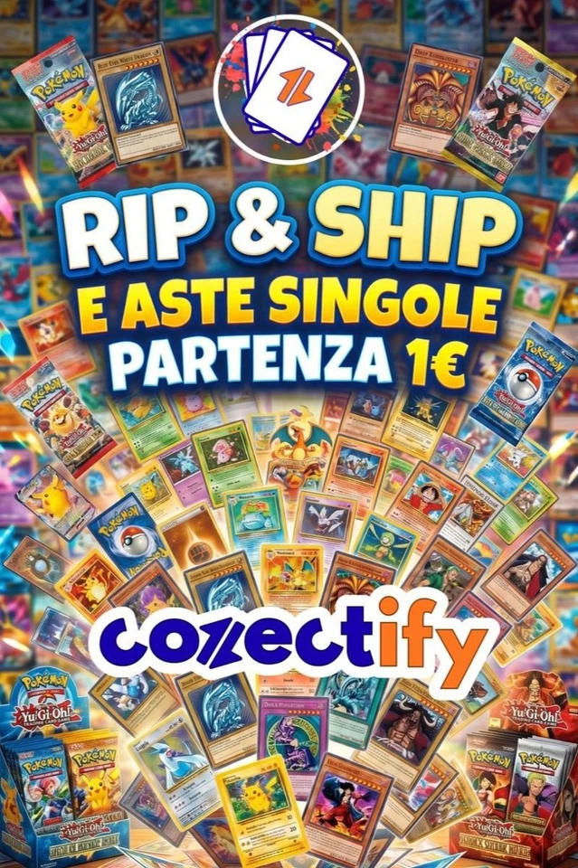 TUTTO ASTE 1€ 🔥 RIP&SHIP E CARTE SINGOLE IN ASTA!