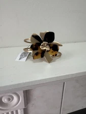 Chico's tortoise floral cuff bracelet NWT