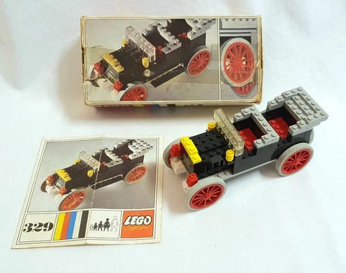 LEGO 329 Antique Car - Complete Box Instructions Vintage Rare 60s