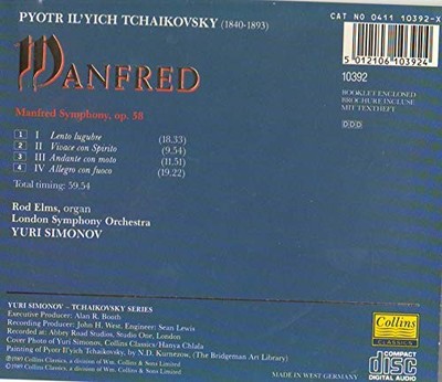 Tchaikovsky: Manfred Symphony -  CD B1VG The Cheap Fast Free Post