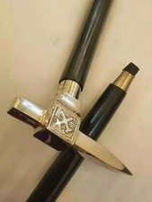 Vintage Axe Hammer Head Victorian Handle Walking Stick Cane For Father's Gift
