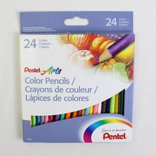 Pentel Arts Color Pencils Assorted Colors 24 ...