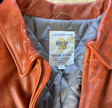 Golden Bear Taylor Stitch Moto Jacket Size: Men xxLarge  Whiskey Steerhide $1245