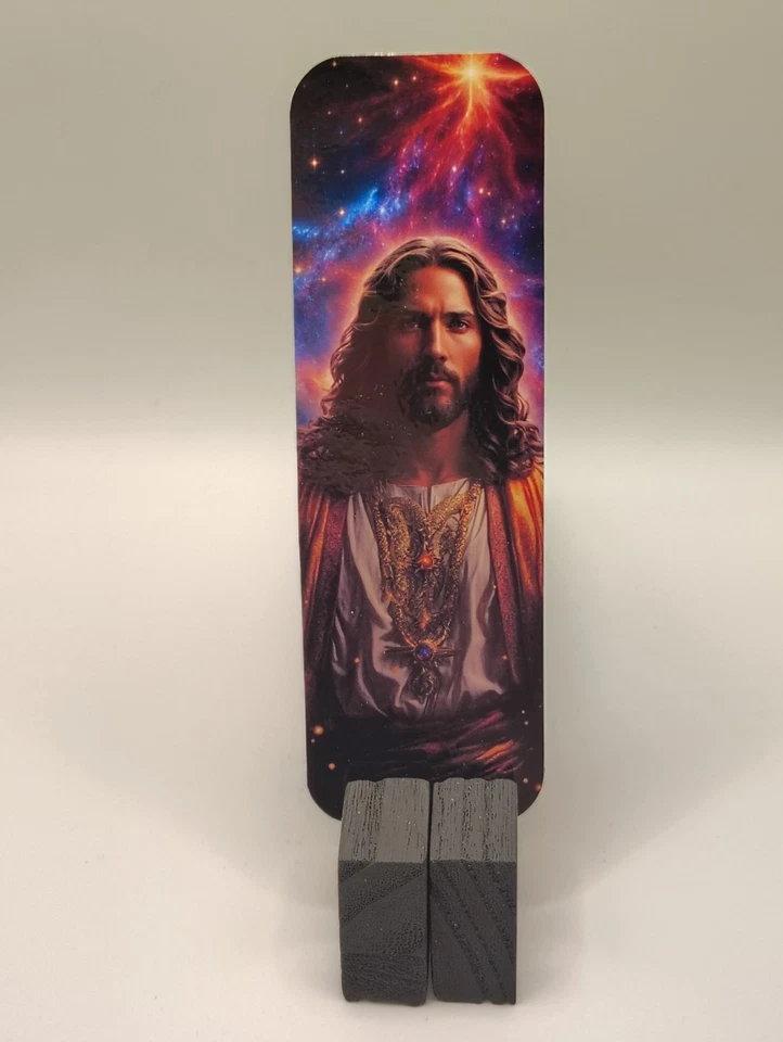 CREATIVE ALGORITHM ART Celestial Majesty of Christ Bookmark