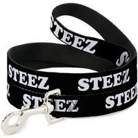 Dog Leash 6-FEET Steez Black/White (Us Import)