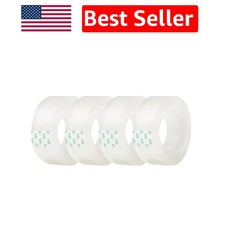 Versatile 4-Pack Clear Tape Refills - Ideal for Crafting  Labeling Needs