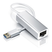 USB 3.0 to RJ45 Gigabit LAN Ethernet Network Adapter 10/100/1000 Mbps Silver