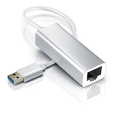 USB 3.0 to RJ45 Gigabit LAN Ethernet Network Adapter 10/100/1000 Mbps Silver