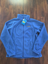 NWT Columbia Benton Springs Full Zip Fleece Jacket Womens Medium Super Blue