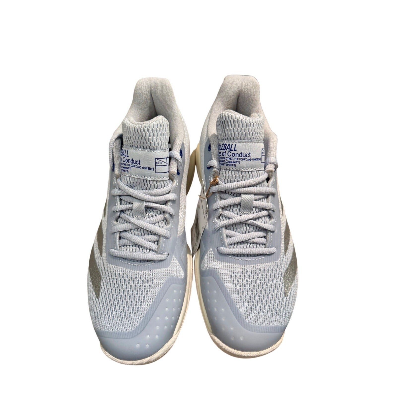 Adidas Courtflash Pickleball Halo Blue Silver sneaker court shoe Women’s 8 NEW thumbnail 5