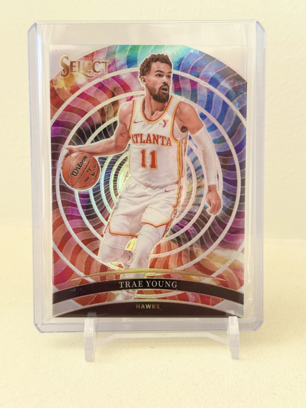 2024-25 Panini Select TRAE YOUNG COLOR WHEEL SSP Case Hit Prizm Hawks