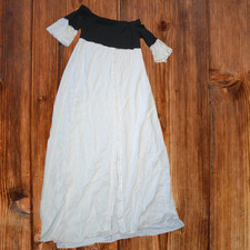 Venus Shirt Dress Two Tone Colorblock Button Front Women Size M Preppy Academia