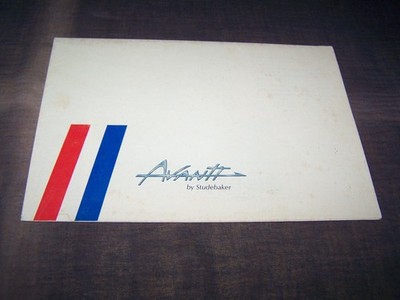 TOPRARITÄT Herrlicher Prospekt Studebaker Avanti von 1962 !!!
