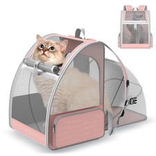 Cat Backpack Carrier Expandable for Travel: Foldable Pet Backpack with Breath...