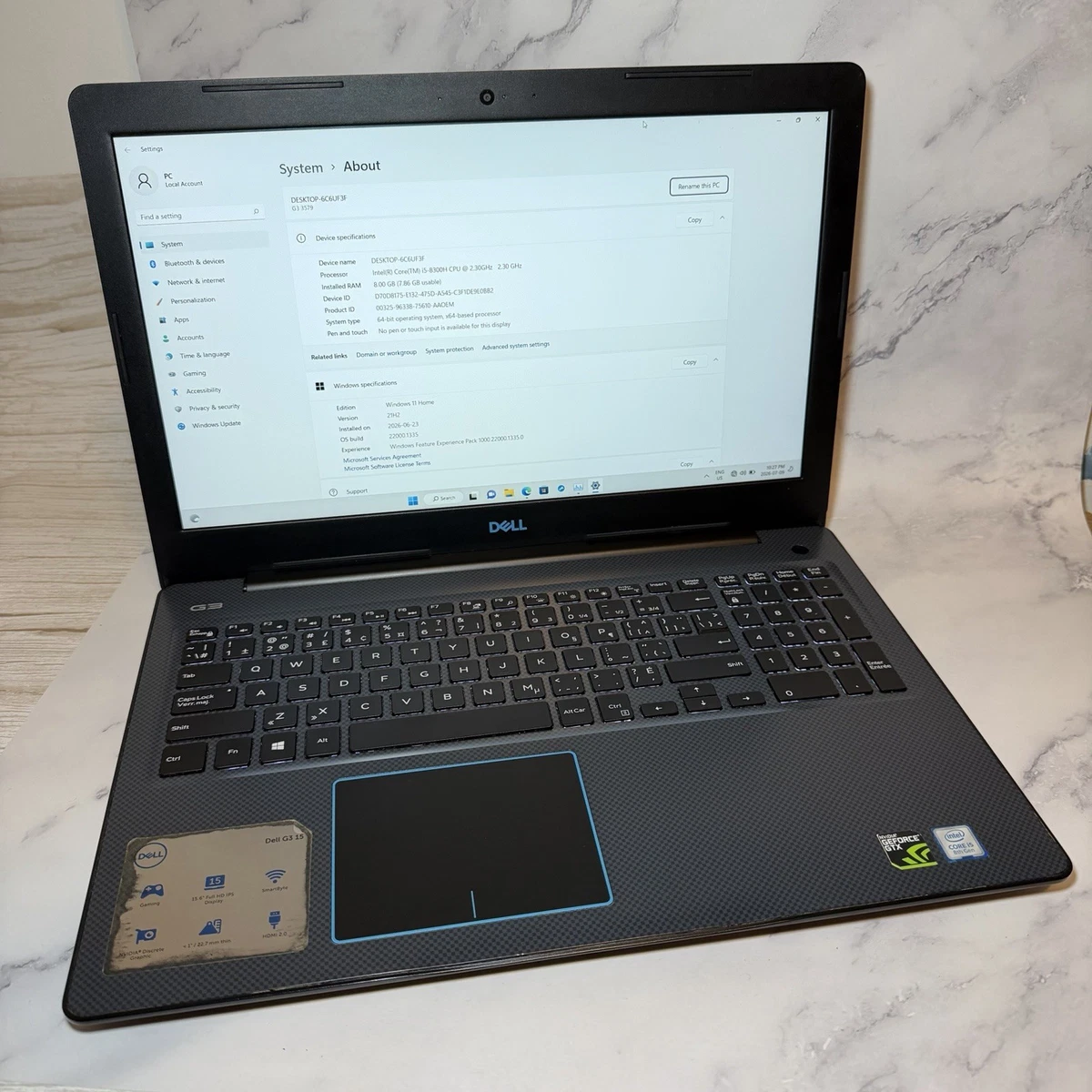 Dell Intel Core i5 8th Gen. Silver PC Laptops & Netbooks for sale