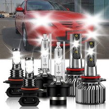 For Mazda 3 2007-2009 Front Led Headlight Fog Light Bulb Hid Super Bright