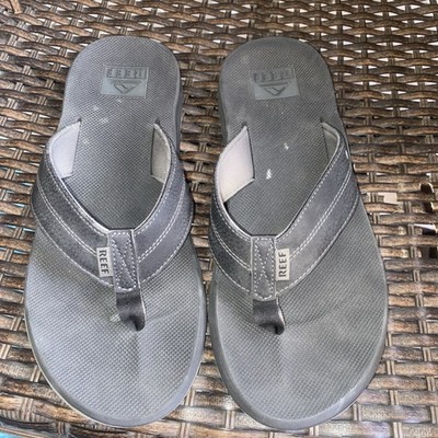 REEF Element TQT Men's Flip Flop Sandals - Bottle Opener - Black Size 12