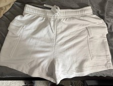 New Wild Fable Women s White High Rise Drawstring Shorts Size L