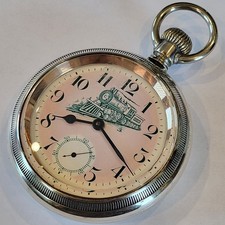 K30 BIG IMPRESSIVE 18s ILLINOIS LOCOMOTIVE TRAIN DIAL! GRADE 61 RUNS A+ AWESOME!