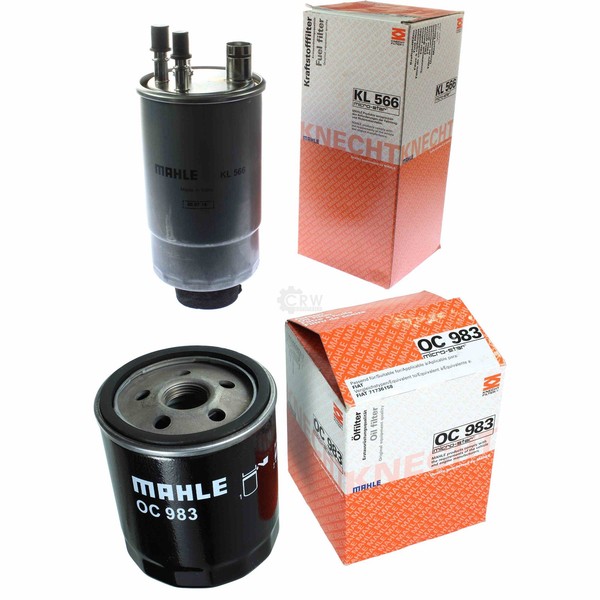 Mahle / Knecht Set Filterpaket Kraftstofffilter KL 566 ÖLfilter OC 983-image