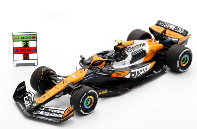 1:43 Spark S9561 Lando Norris McLaren MCL38 Winner Singapore GP 2024