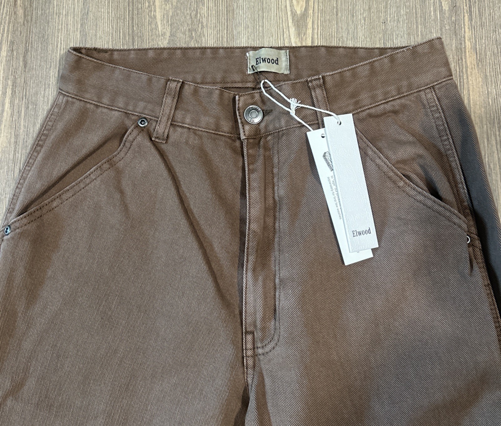 NEW - Elwood Alameda Twill Pants (Men’s Medium, Dull Brown, ST#00001)