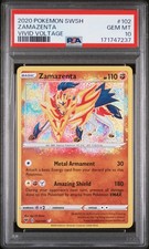 2020 POKEMON SWORD & SHIELD VIVID VOLTAGE #102 ZAMAZENTA PSA 10
