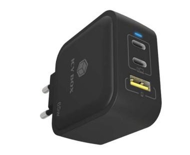 ICY BOX 65W Caricabatterie Universale IB-PS1030-PD USB-C e USB-A