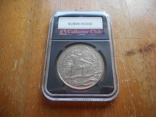 2024 UK Charles III £5 Robin Hood scratches to Obverse BU # 31