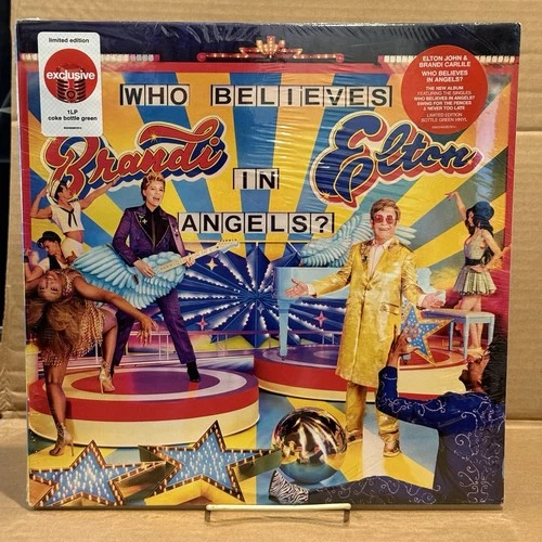 New Elton John &Brandi Carlile Who Believes In Angels COKE BOTTLE GREEN LP Vinyl