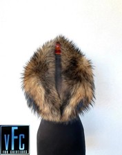 Finn Raccoon Fur Collar, Real Fur Collar, Handmade Collar, Luxury Collar