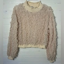 Zara Trafaluc off white blouse, unique style pullover, women’s size Small.