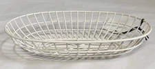Hearth & Hand Magnolia Oval White Wire Basket~9 1/8” X 5 5/8” X 1 3/4”~NWT