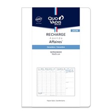 Quo Vadis 2026 Edition Business Diary/Refill French Edition Weekly Vertical