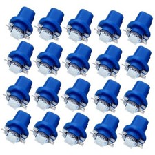 20x B8.5D 1SMD 5050 Car Blue LED Instrument Indicator Light C5W Side Interior