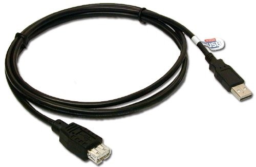High-Speed USB 2.0 Extension Cable for Network Devices - 1ft Single Pack