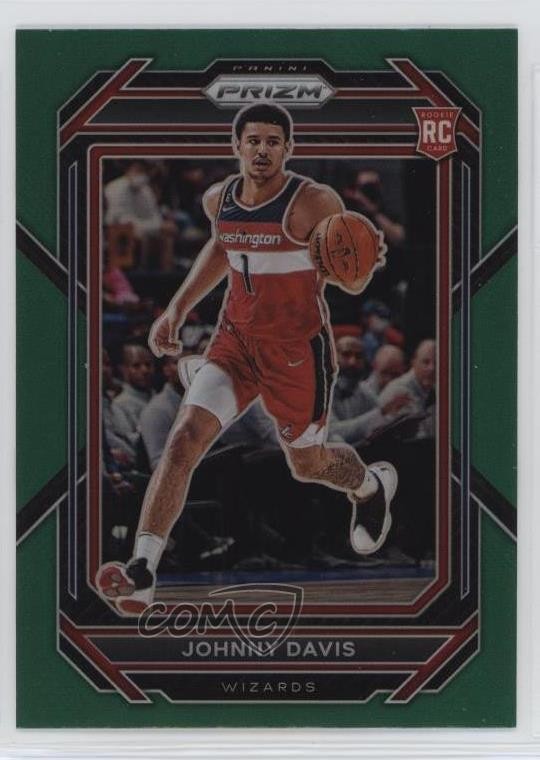 2022-23 Panini Prizm Green Prizm Johnny Davis #231 Rookie RC 10uo