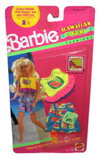 NEW VINTAGE 1990 MATTEL BARBIE HAWAIIAN FUN FASHIONS 7309 PACKAGE WEAR
