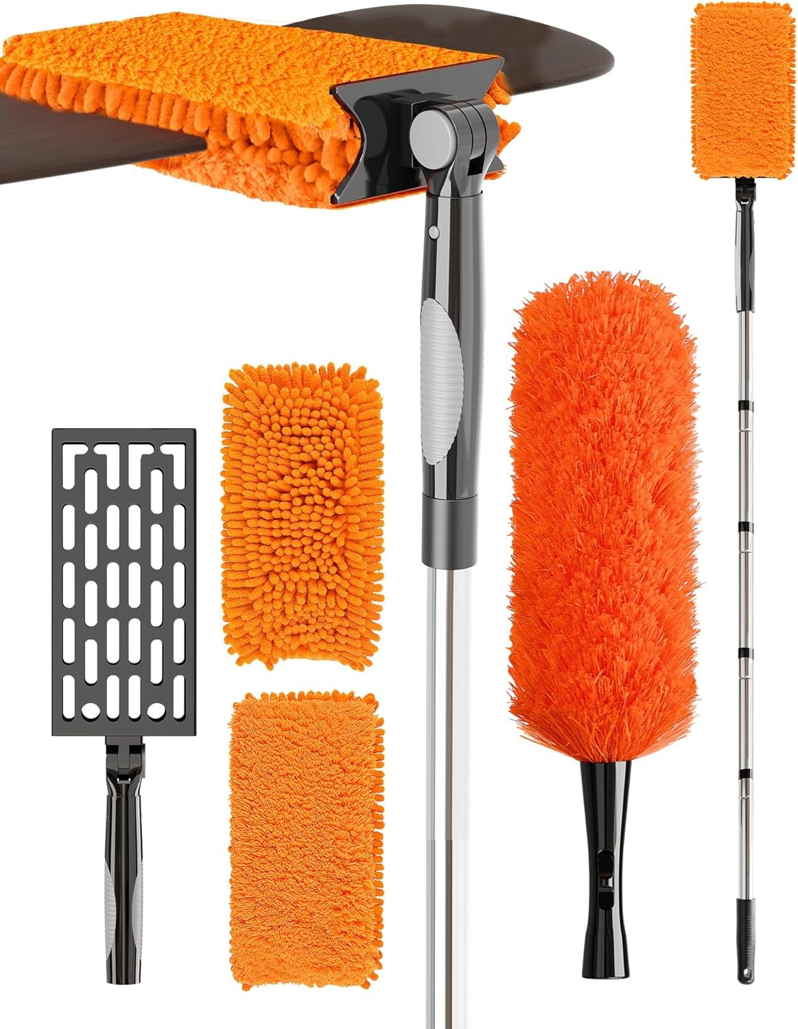 Ceiling Fan Cleaning Kit with 6FT Extension Pole and Blade Duster Tool