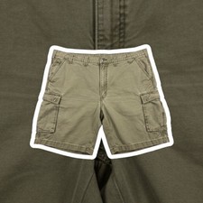 Carhartt Relaxed Fit Cargo Shorts 44 Olive Green Cotton Canvas Utility Workwear