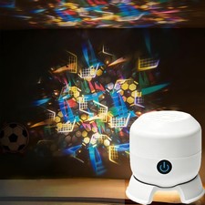 Dynamic Rotating LED Projector Light, USB Rec...