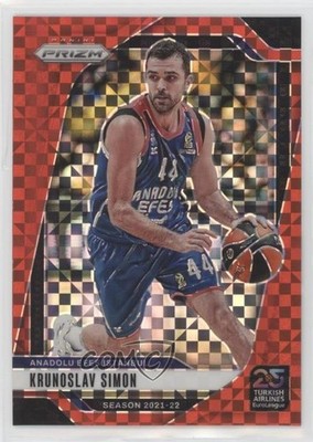 2024 Prizm Turkish Airlines EuroLeague Red Power 9/75 Krunoslav Simon #109 0nr3